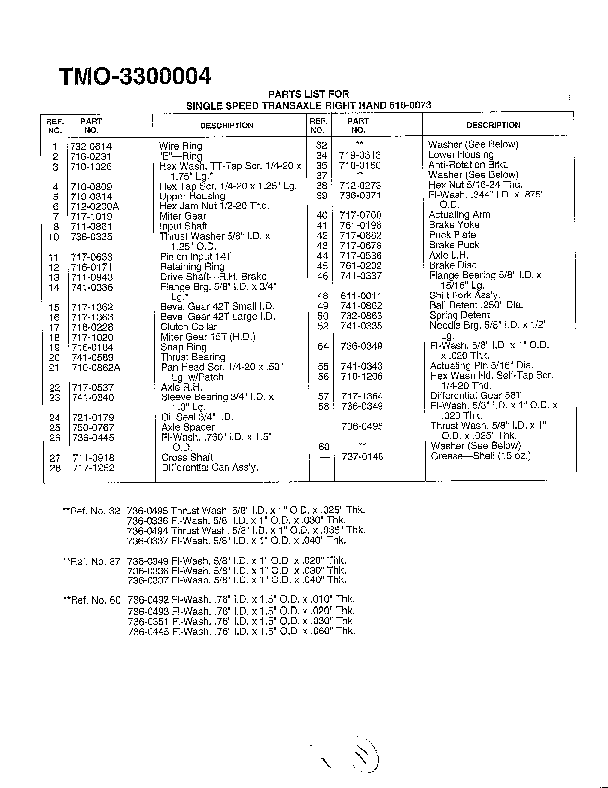 SINGLE SPEED TRANSAXLE Page 2