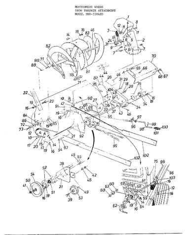 Snow thrower attachment