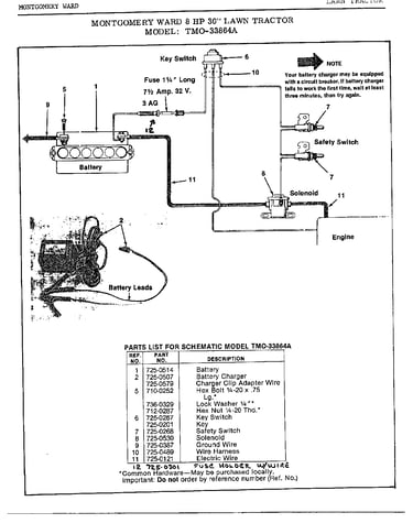8 hp 30" electrical schematic