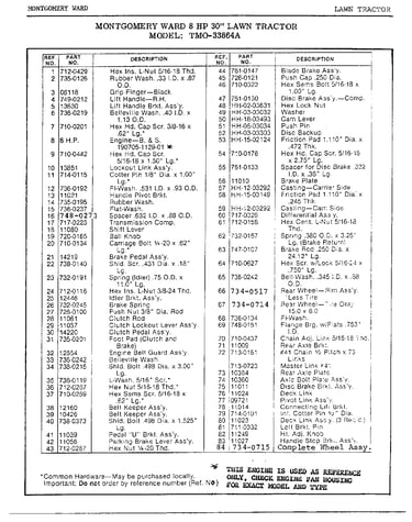 8 hp 30" lawn tractor page 2