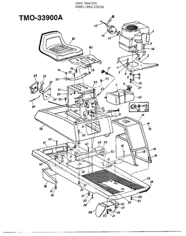 Seat, case and engine