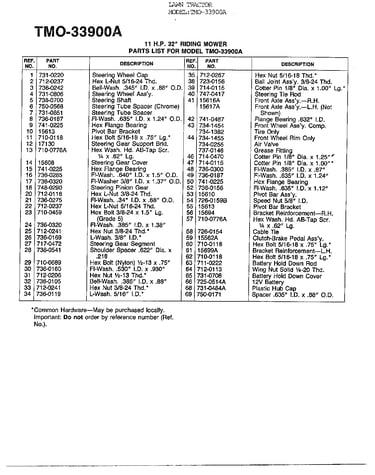 11hp 32" riding mower page 4