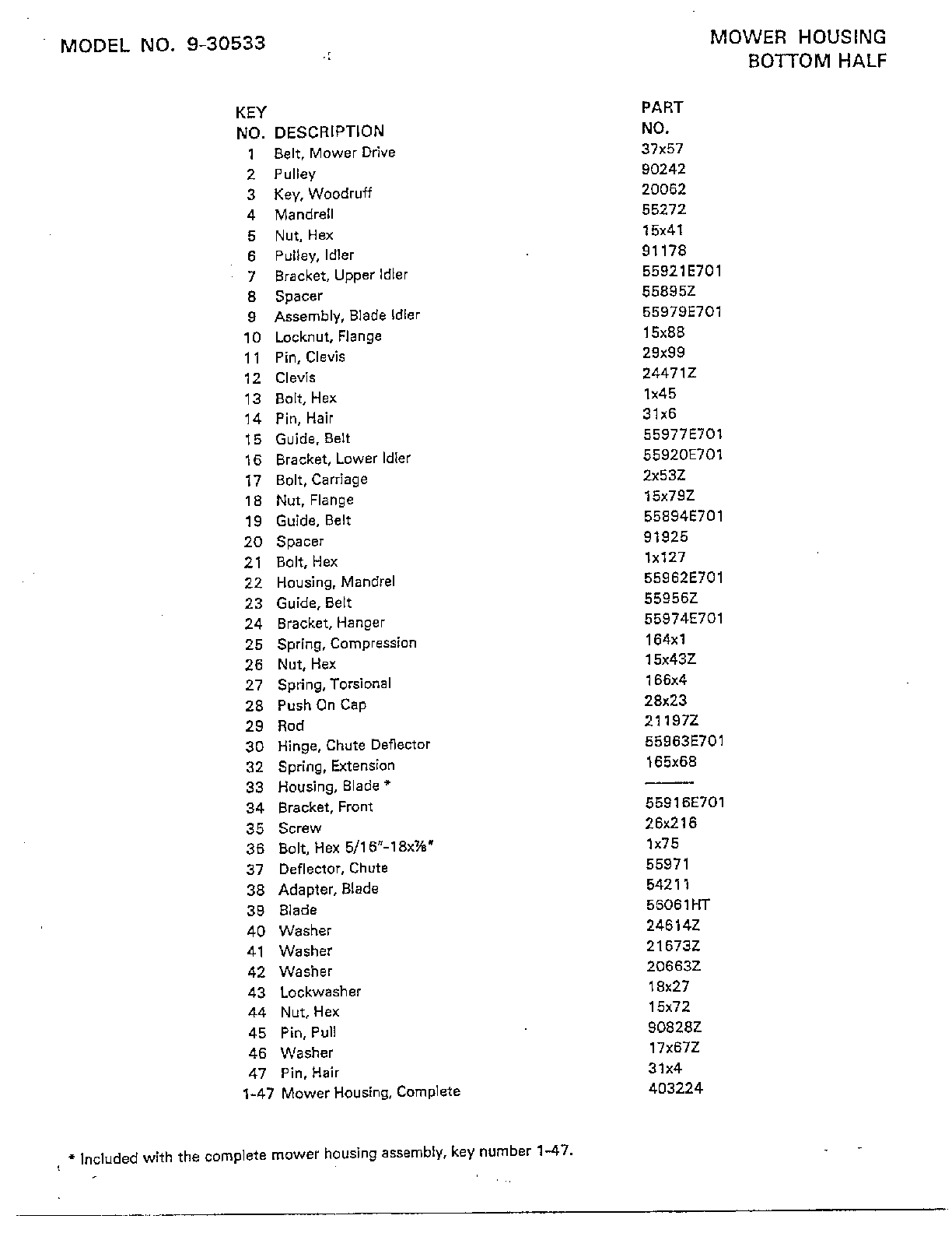 Mower housing bottom half page 2