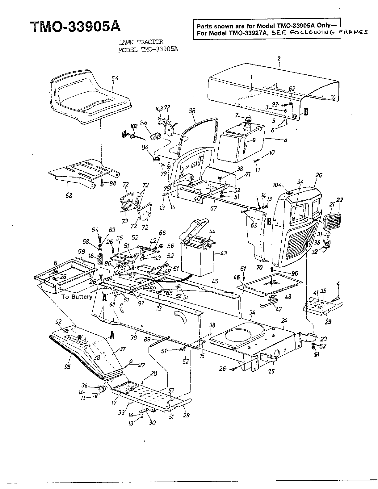 12HP 38" LAWN TRACTOR