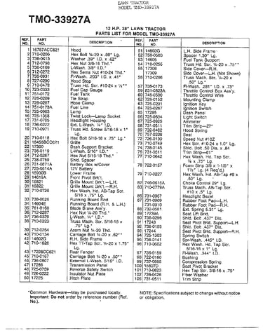12hp 38" lawn tractor page 4