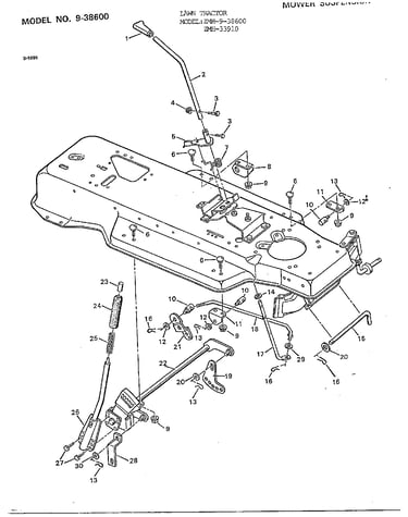 Mower suspension