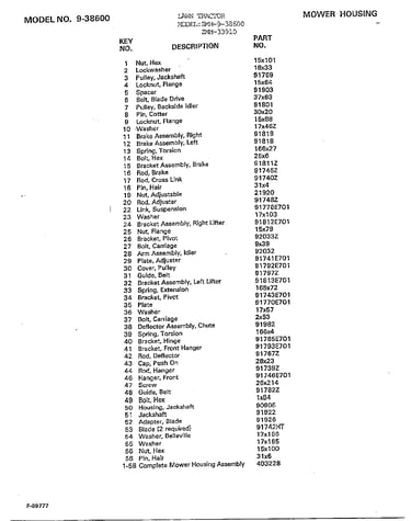Mower housing page 2