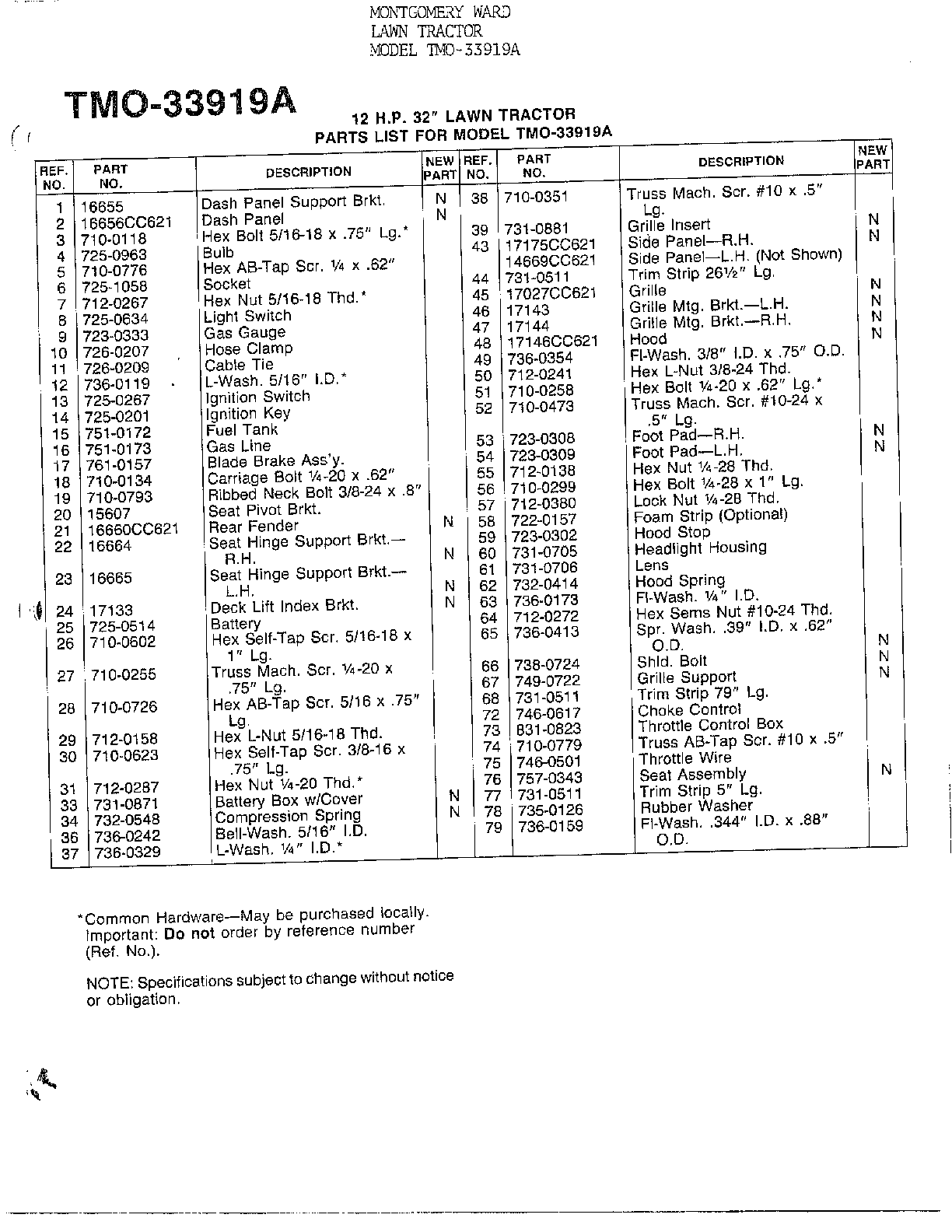 12hp 32" lawn tractor page 3
