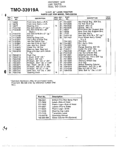 12hp 32" lawn tractor page 5