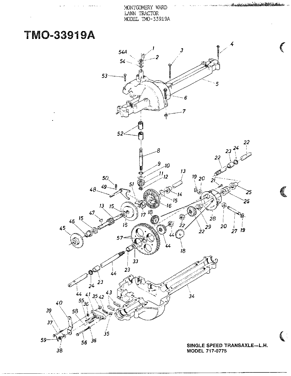 Single speed transaxle-l