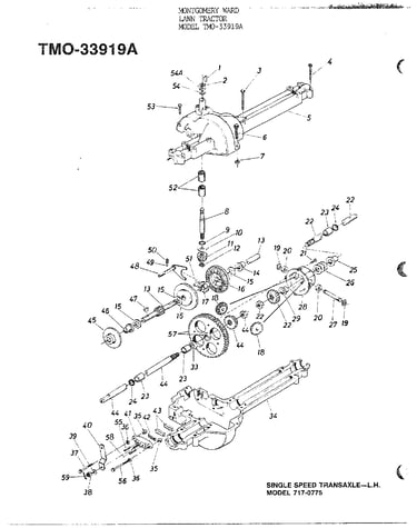 Single speed transaxle-l