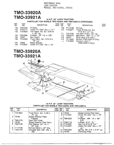 12hp 38" lawn tractors page 5