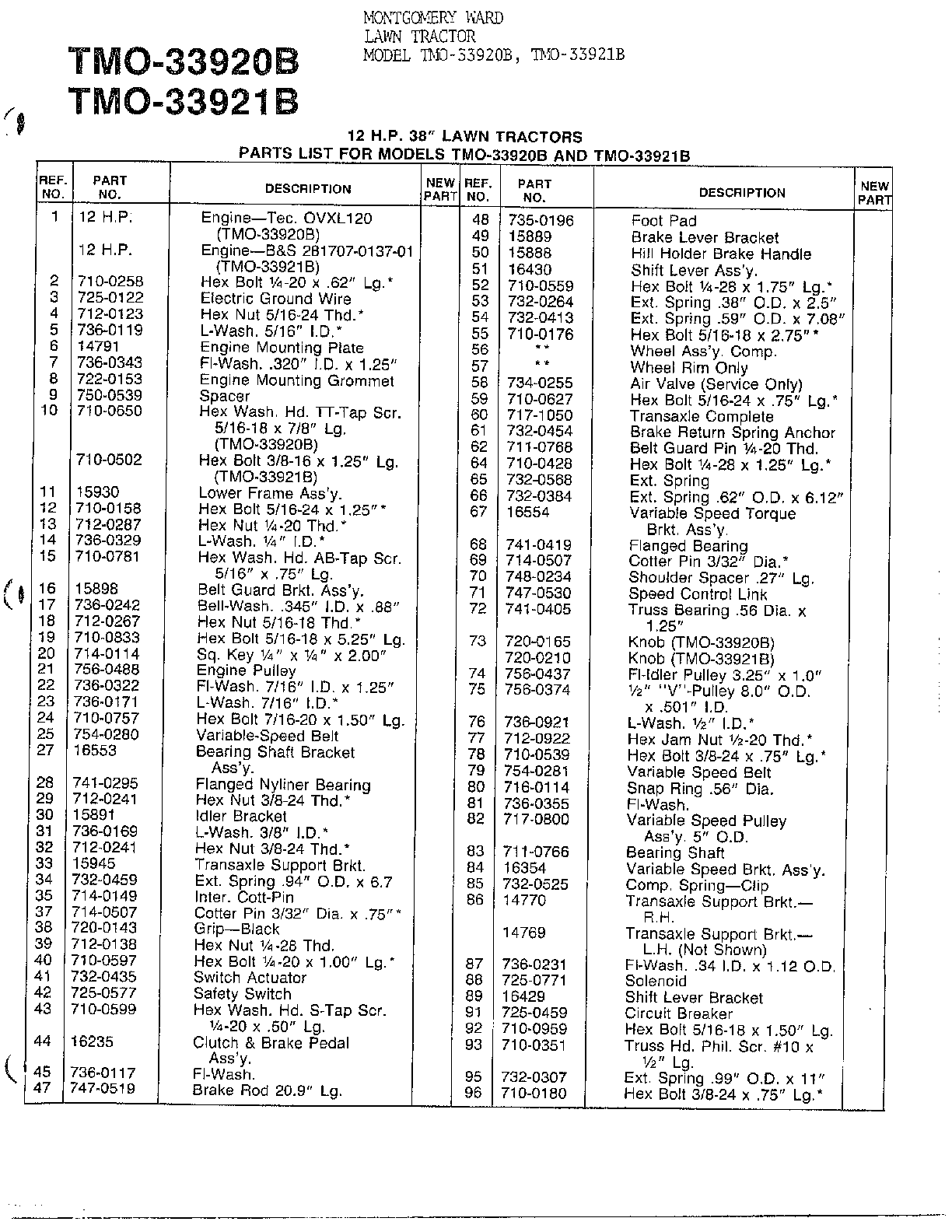12hp 38" lawn tractors page 4