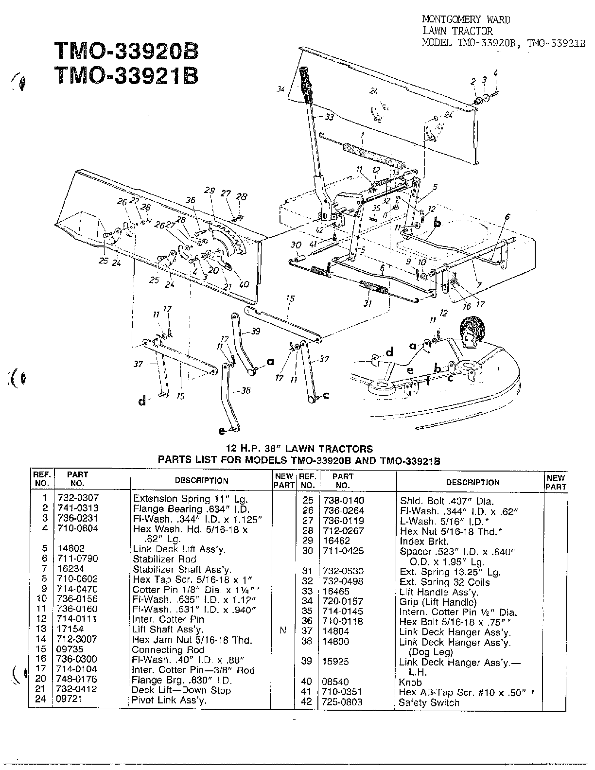 12hp 38" lawn tractors page 6
