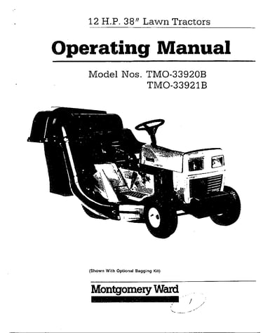 12hp/38" lawn tractor