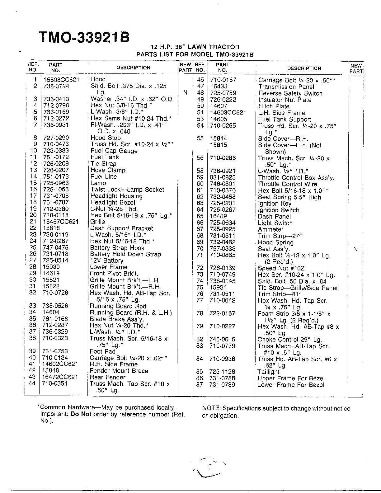 12hp 38" lawn tractor page 2