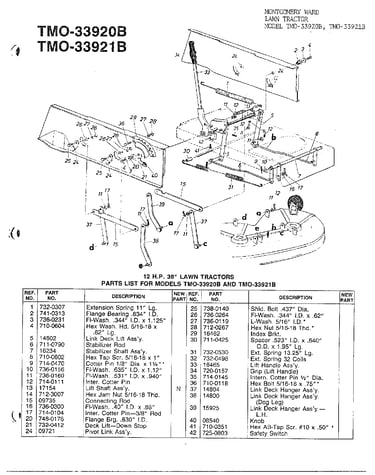 12hp 38" lawn tractors page 6