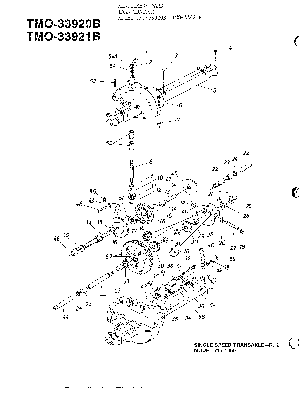 Single speed transaxle-r