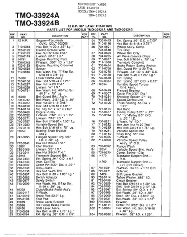 12hp 38" lawn tractor page 2
