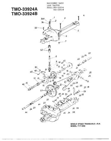 Single speed transaxle