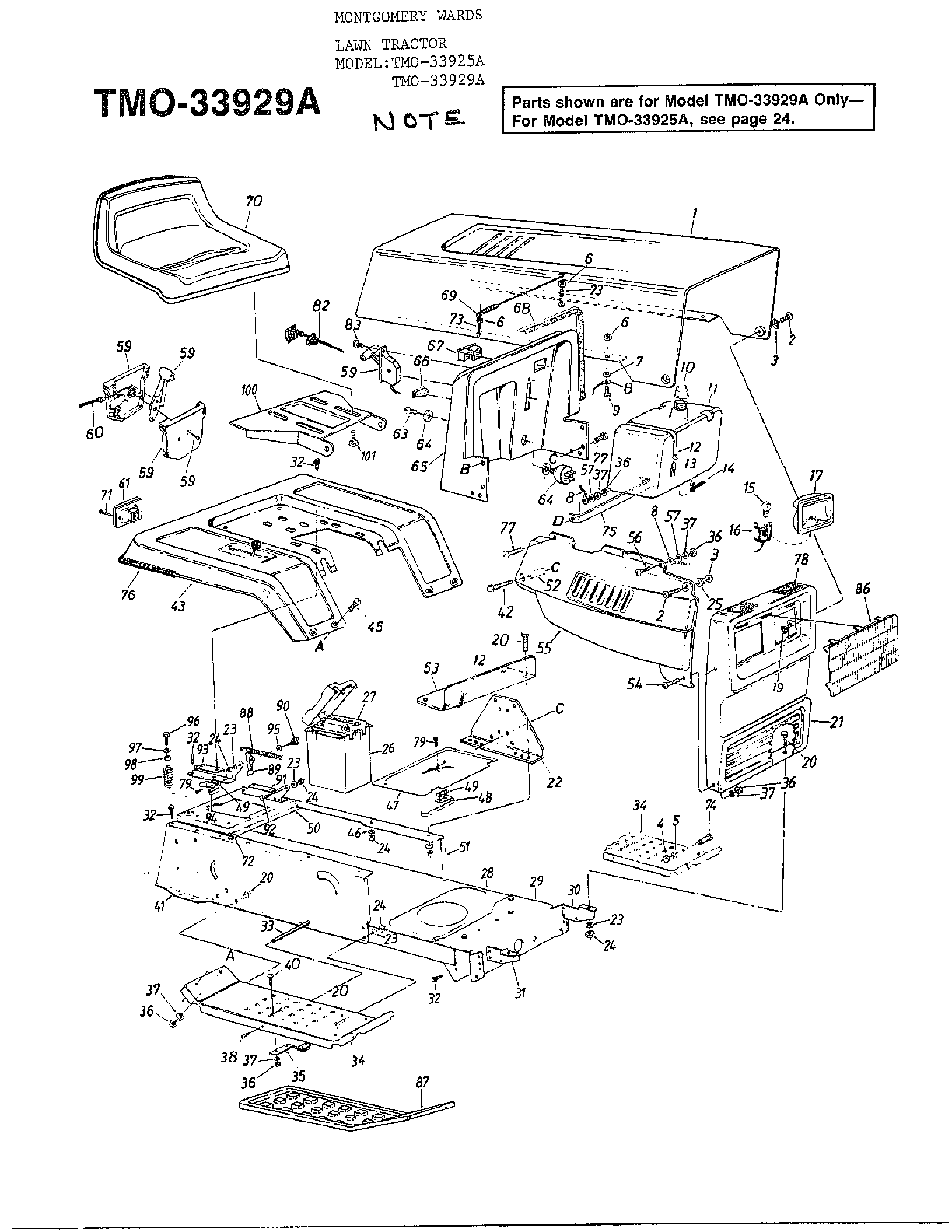 12hp/38" lawn tractor page 3