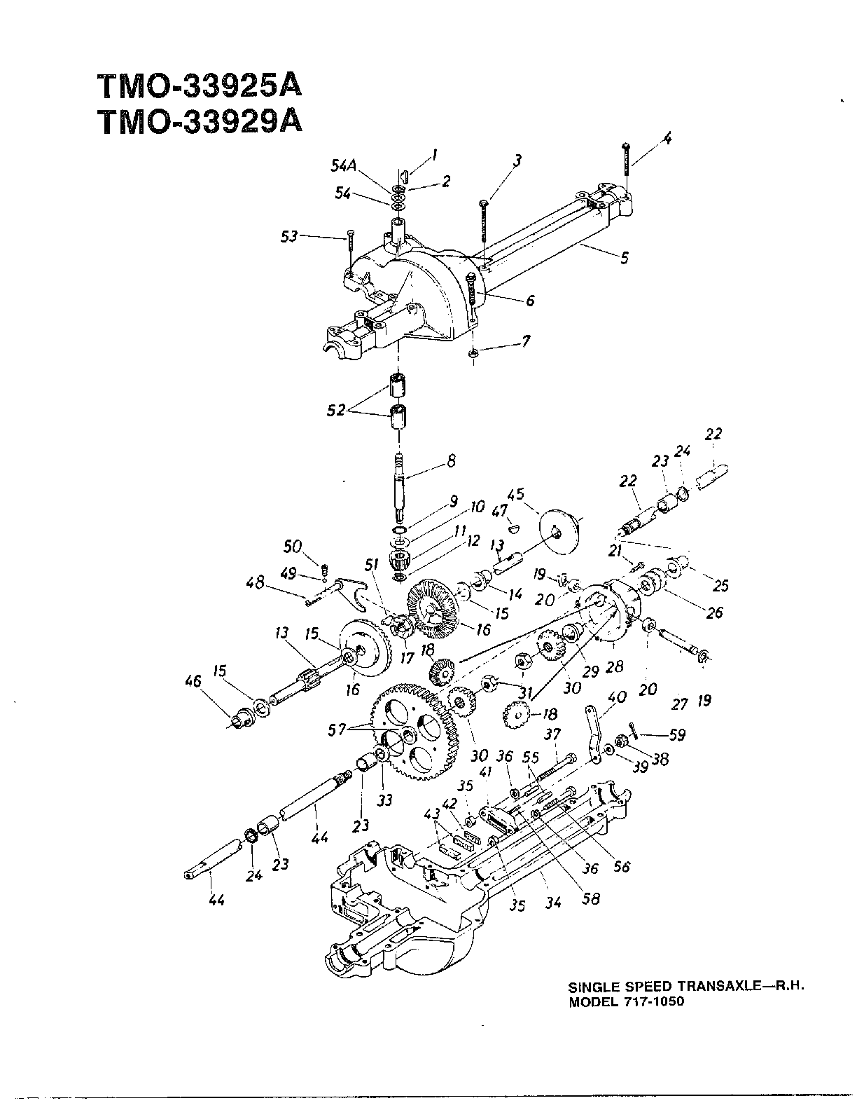 SINGLE SPEED TRANSAXLE-R