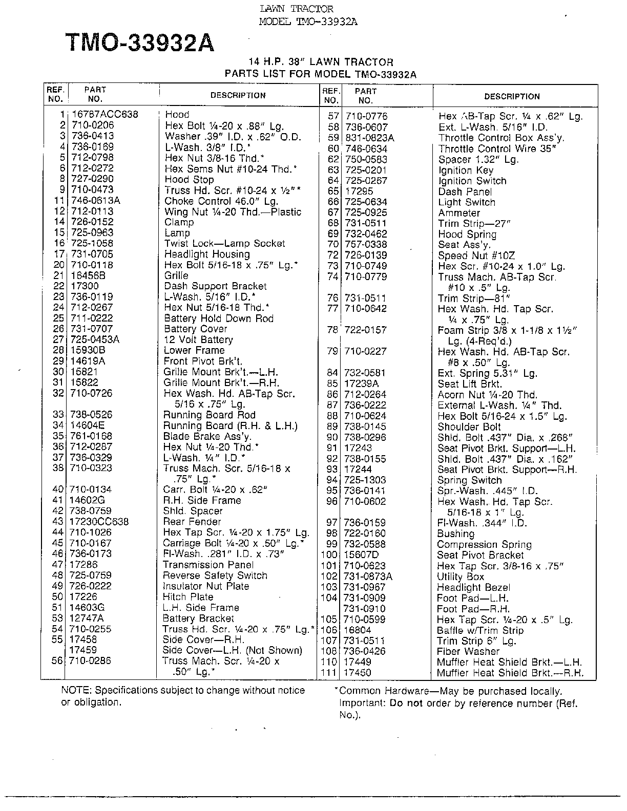 14hp 38" lawn tractor page 2