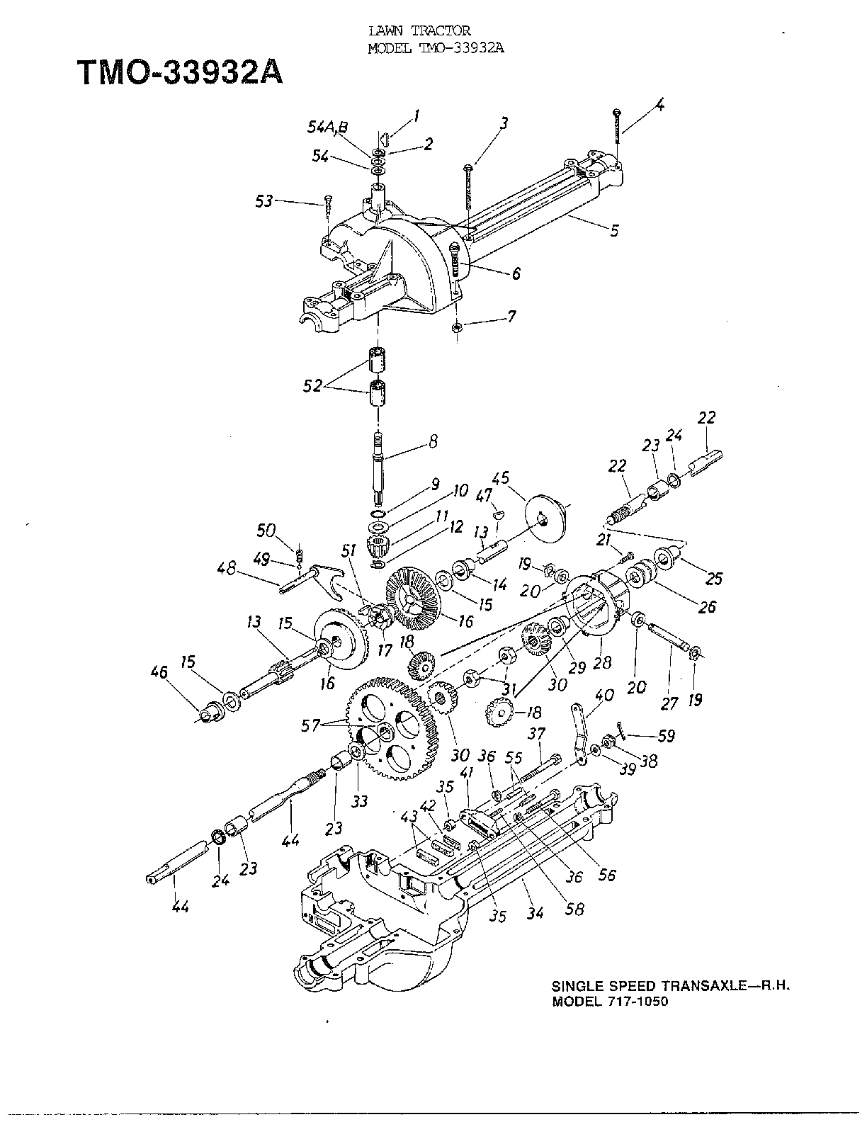 Single speed transaxle/accessories