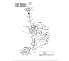MTD 33939A 42" lawn tractors/wheel chart diagram