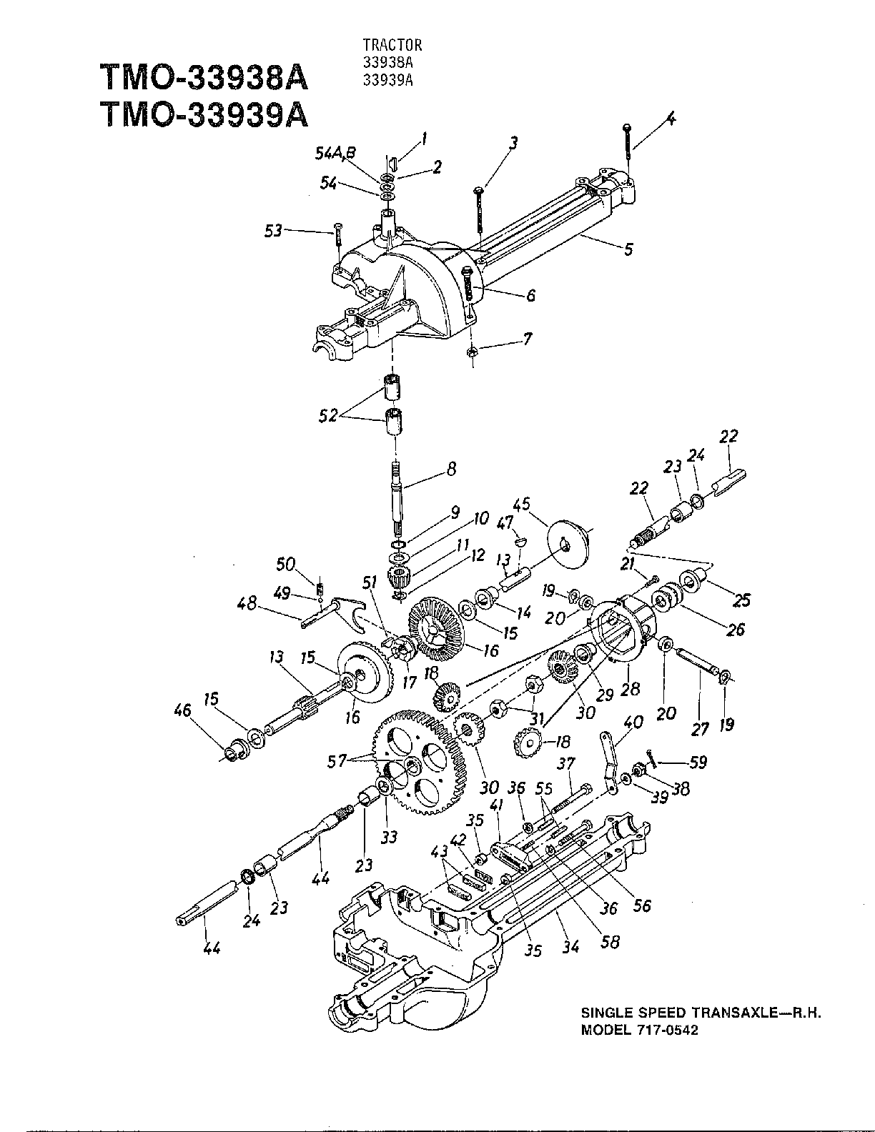 Single speed transaxle
