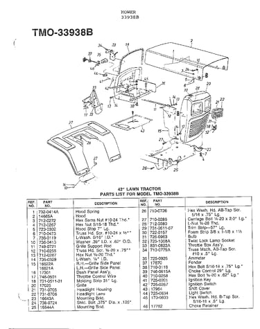 42" lawn tractor page 2
