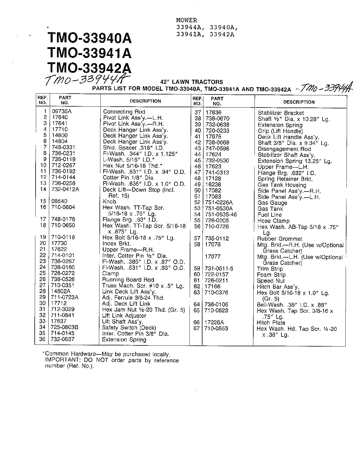 42" lawn tractor page 2