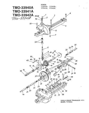 Single speed transaxle-r