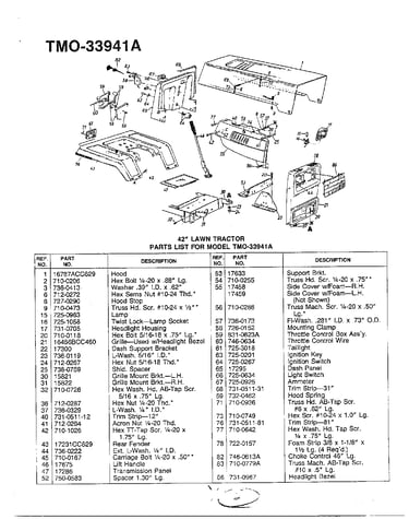 42" lawn tractor page 2