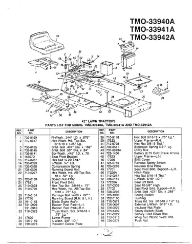 42" lawn tractor page 4