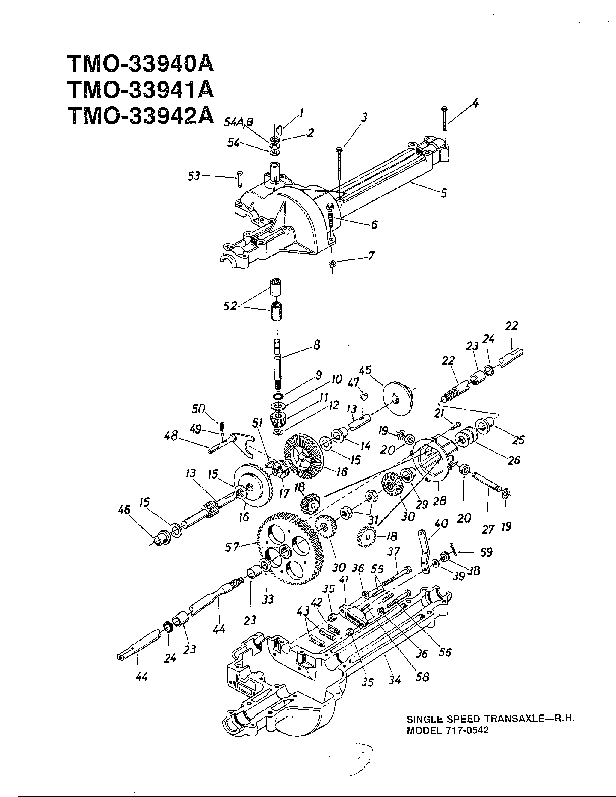 Single speed transaxle