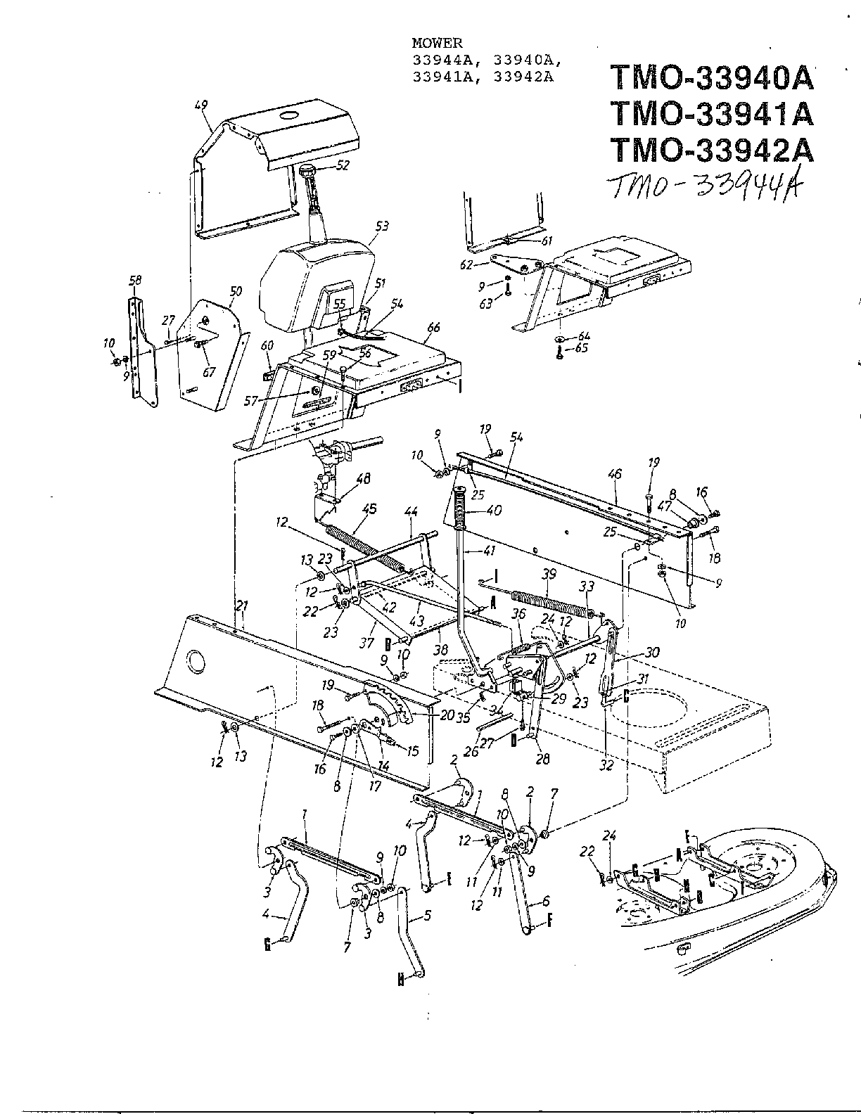 42" lawn tractor