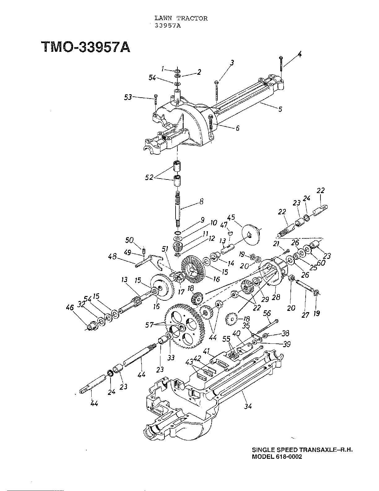 SINGLE SPEED TRANSAXLE-R