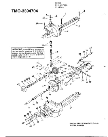 Single speed transaxle-l