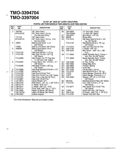 12 hp 38" lawn tractors page 3