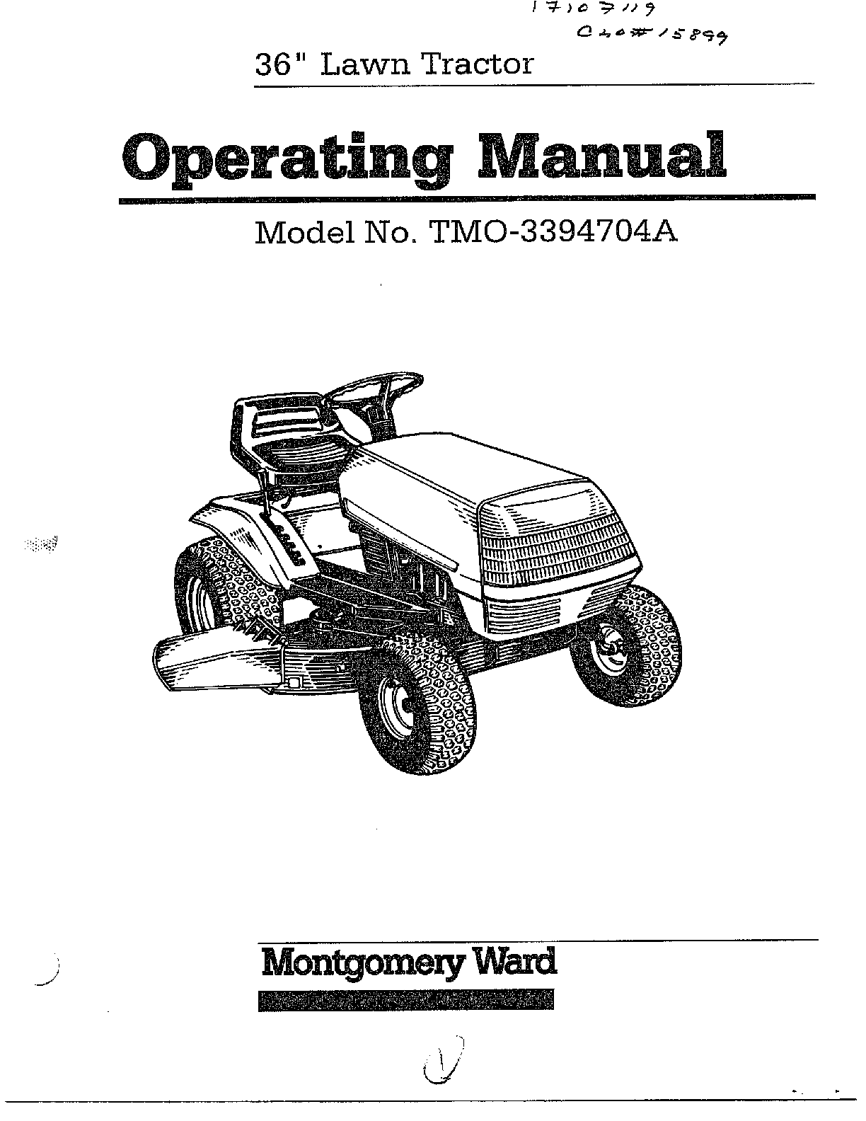 36" lawn tractor