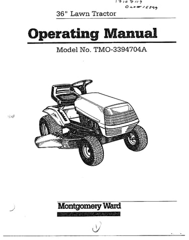36" lawn tractor