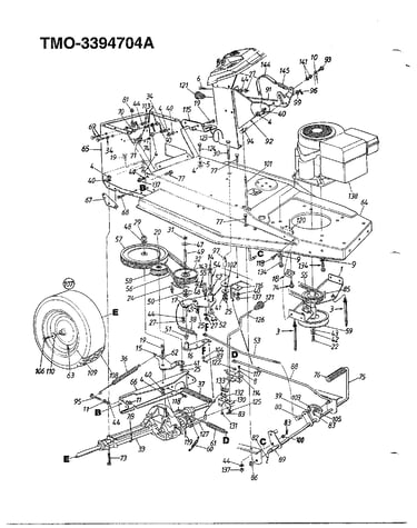 12hp 36" lawn tractors
