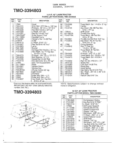 12hp 42" lawn tractor page 2