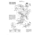 MTD 3394803 12/12.5hp 42" tractors/wheel chart diagram