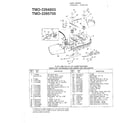 MTD 3395705 12/12.5hp 42" lawn tractors diagram