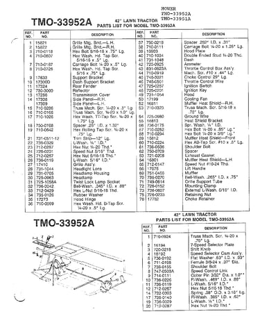 42" lawn tractor page 3
