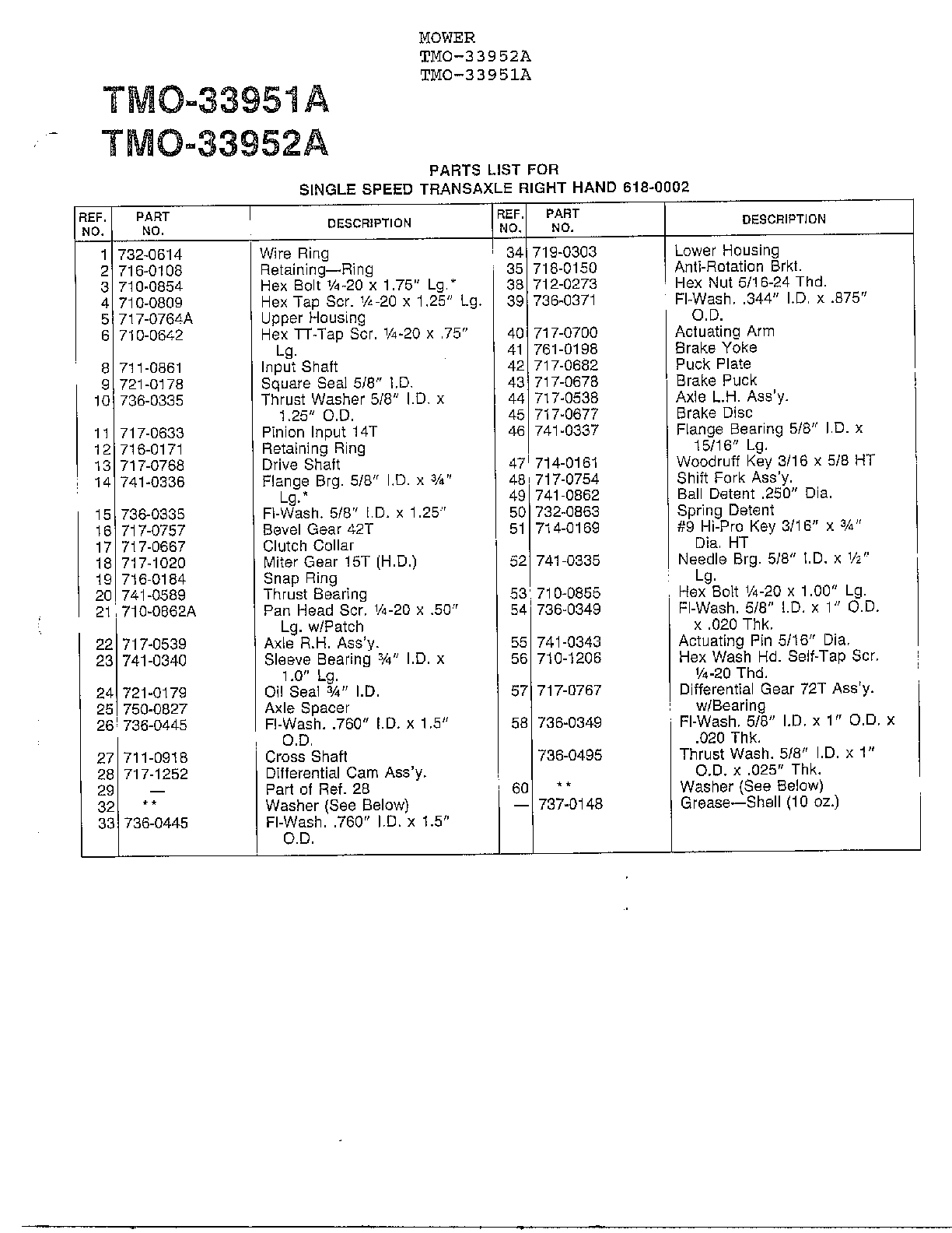 Single speed transaxle rh page 2