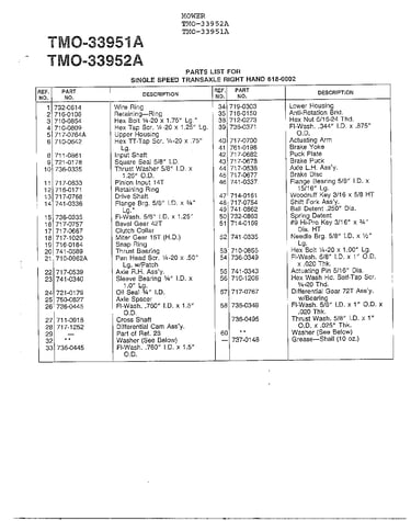 Single speed transaxle rh page 2