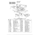 MTD 33953A 42" lawn tractors diagram